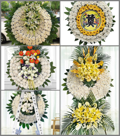 安徽阜阳市颍州区九龙镇姬庙村花圈速递